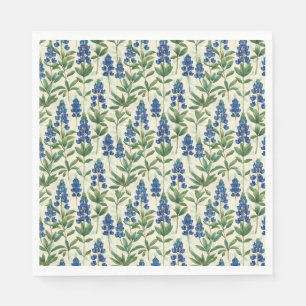 Serviette En Papier Papier bleu texan serviettes Lupine