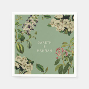 SERVIETTE EN PAPIER PAPIER-BOTANIQUE NAPKIN-SAGE