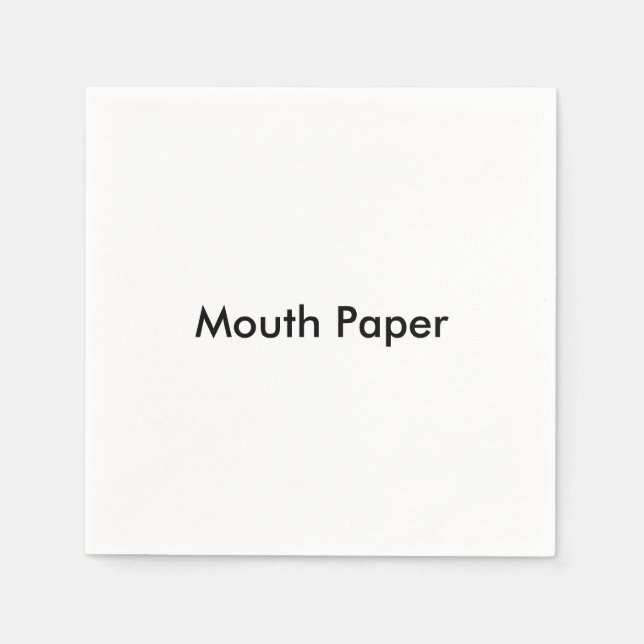 Serviette En Papier Papier "Bouche" (Devant)