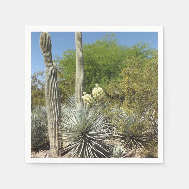 Serviette En Papier Papier Cactus Napkin (Devant)