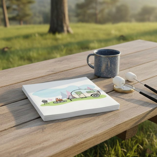 Serviette En Papier Papier Camper de style vintage (Créateur téléchargé)