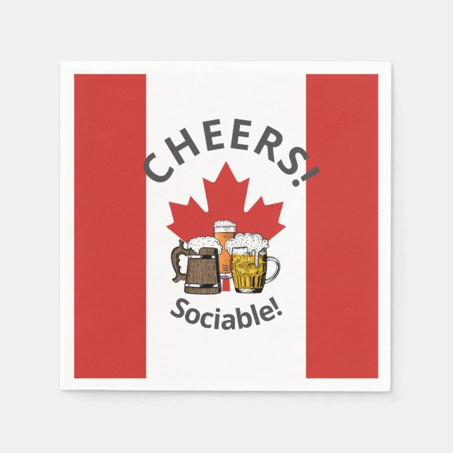 Serviette En Papier Papier canadien de la bière (Devant)