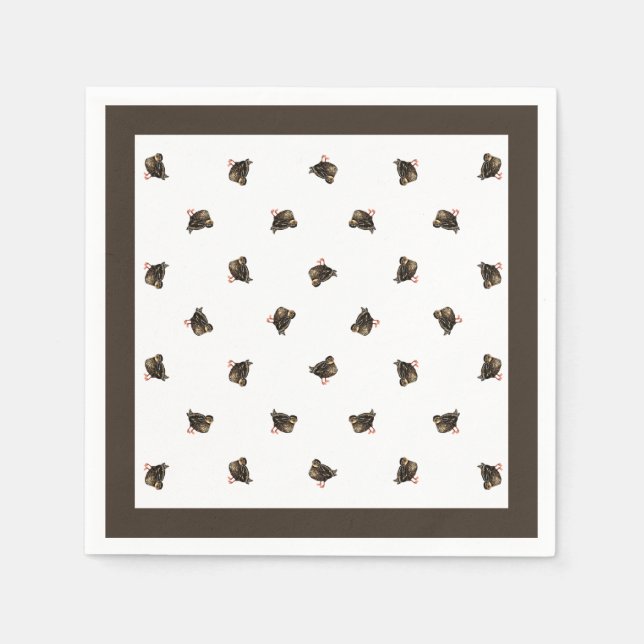 Serviette En Papier Papier canard Napkin (Devant)