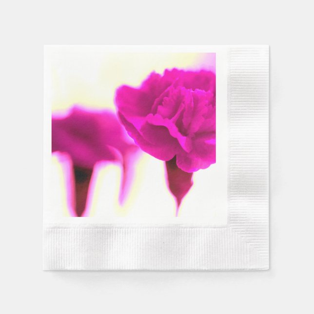 Serviette En Papier Papier carnation rose Naples (Devant)