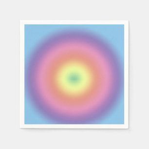 Serviette En Papier Papier - Cercle arc-en-ciel