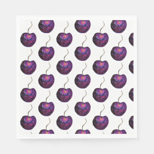 Serviette En Papier Papier cerise Napkin