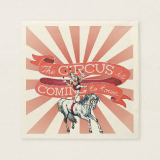 Serviette En Papier Papier cirque vintage Napkin (50)