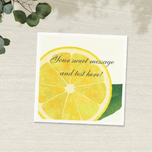 Serviette En Papier Papier citron frais Napkin