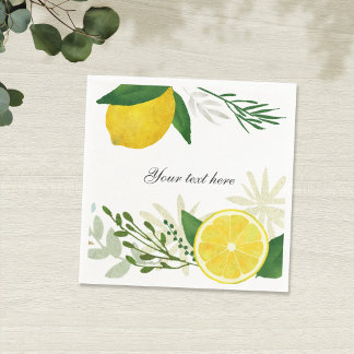 Serviette En Papier Papier citron frais Napkin