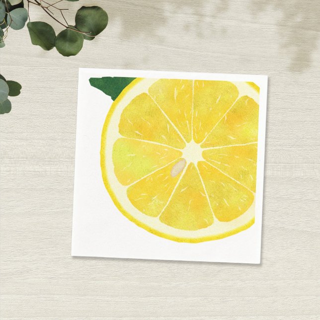 Serviette En Papier Papier citron frais Napkin (Créateur téléchargé)