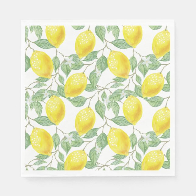 Serviette En Papier Papier citron-serviette (Devant)