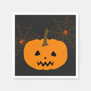 Serviette En Papier Papier Citrouille Halloween Napkin