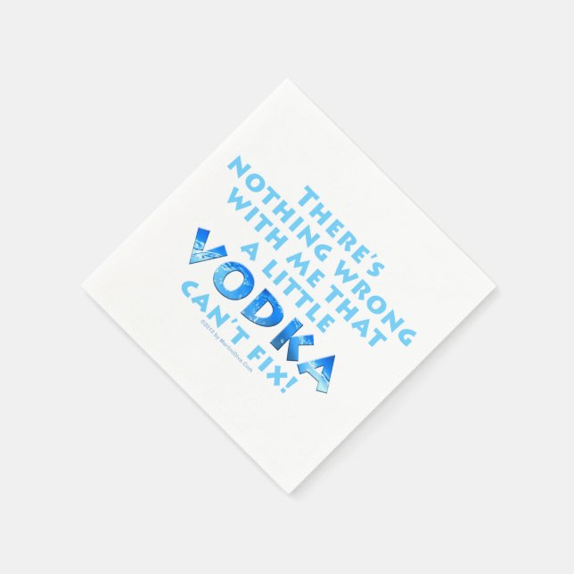SERVIETTE EN PAPIER PAPIER COCKTAIL NAPKINS - HUMOUR VODKA (Coin)