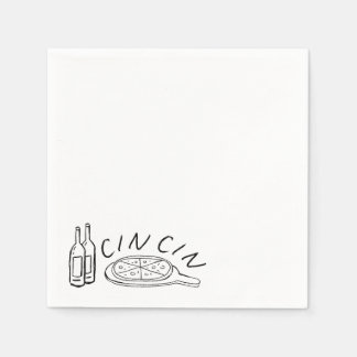 Serviette En Papier Papier, Cocktail Standard - Cin Cin