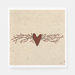 Serviette En Papier Papier Coeur Pip Berry