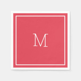 Serviette En Papier Papier couleur corail Napkin