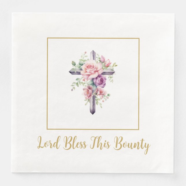 Serviette En Papier Papier croisé Lord Bless (Devant)