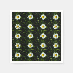Serviette En Papier Papier Daisy Éblouissant Napkin