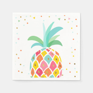 Serviette En Papier Papier d'ananas serviettes Anniversaire Tropical A