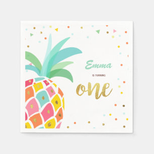 Serviette En Papier Papier d'ananas serviettes Anniversaire Tropical A