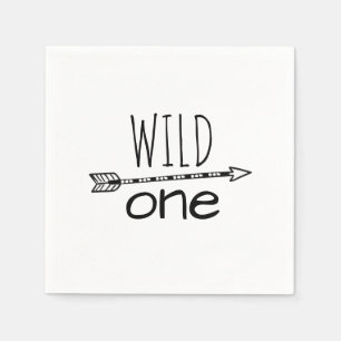 Serviette En Papier Papier d'Anniversaire Wild One Arrow
