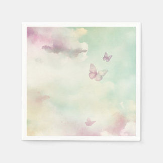 Serviette En Papier Papier d'aquarelle Garden Party