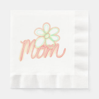 Serviette En Papier Papier d'art à fleurs maman Napkin