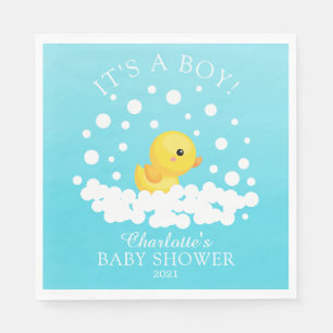 Serviette En Papier Papier de Baby shower de canard en caoutchouc mou