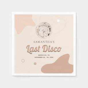 Serviette En Papier Papier de Bachelorette Disco Retro dernier