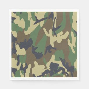 Serviette En Papier Papier de camouflage, serviettes