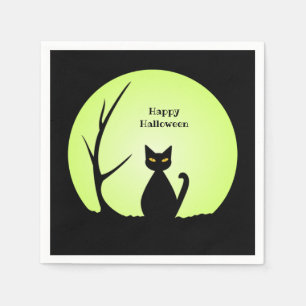 Serviette En Papier Papier de chat Horreur Napkin