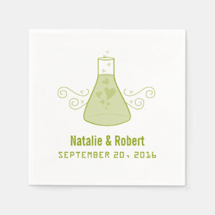 Serviette En Papier Papier de chimie douce verte