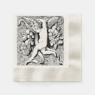 Serviette En Papier Papier de Cocktail Cherub ornemental Napkin