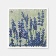 Papier de Cocktail violet de champ Napkin