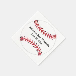 Serviette En Papier Papier de conception de base-ball