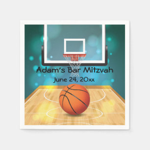 Serviette En Papier Papier de conception de basket-ball