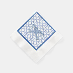 Serviette En Papier Papier de crevette bleu Napkin
