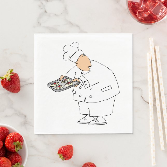 Serviette En Papier Papier de cuisson chef (Créateur téléchargé)