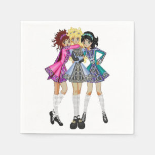 Serviette En Papier Papier de danse irlandais