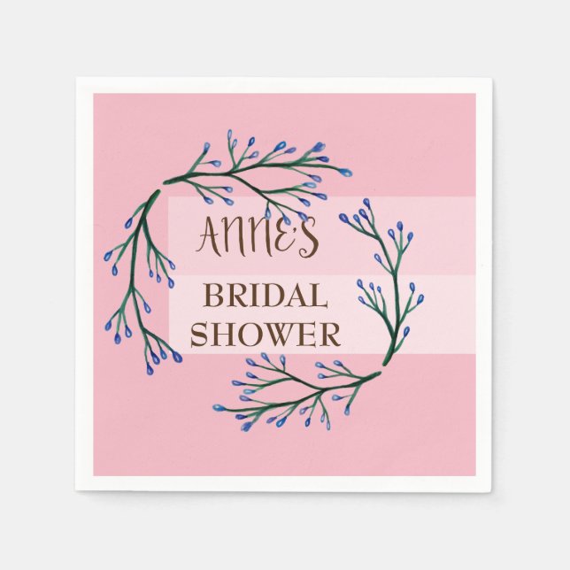 Serviette En Papier Papier de douche roseBridal (Devant)