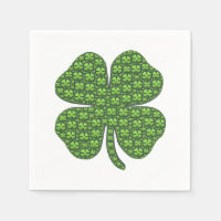 Papier de fermeture irlandais Lucky Napkin