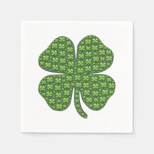 Serviette En Papier Papier de fermeture irlandais Lucky Napkin