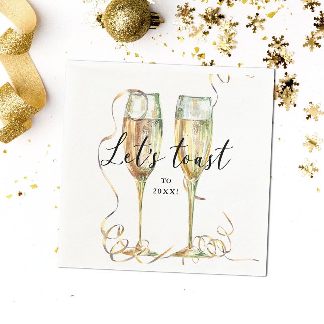 Serviette En Papier Papier de fête de la nouvelle année moderne Napkin (Créateur téléchargé)