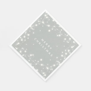 Serviette En Papier Papier de fête de Noël avec lumières scintillantes