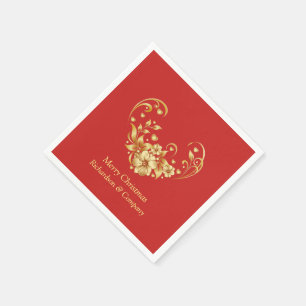 Serviette En Papier Papier de fête de Noël de l'entreprise Napkin