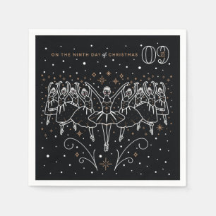 Serviette En Papier Papier de fête de Noël Napkins