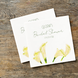 Serviette En Papier Papier de Fête des mariées Calla Lily mexicain Nap