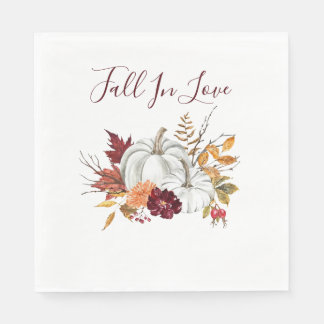 Serviette En Papier Papier de Fête des mariées d'automne du Citrouille