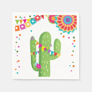 Serviette En Papier Papier de Fiesta Napkin Cactus mexicain Floral Ann