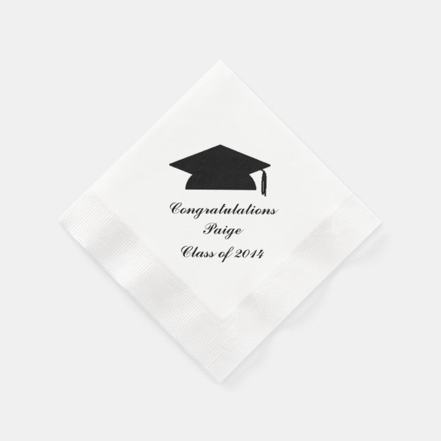 Serviette En Papier Papier de graduation personnalisé serviettes (Coin)